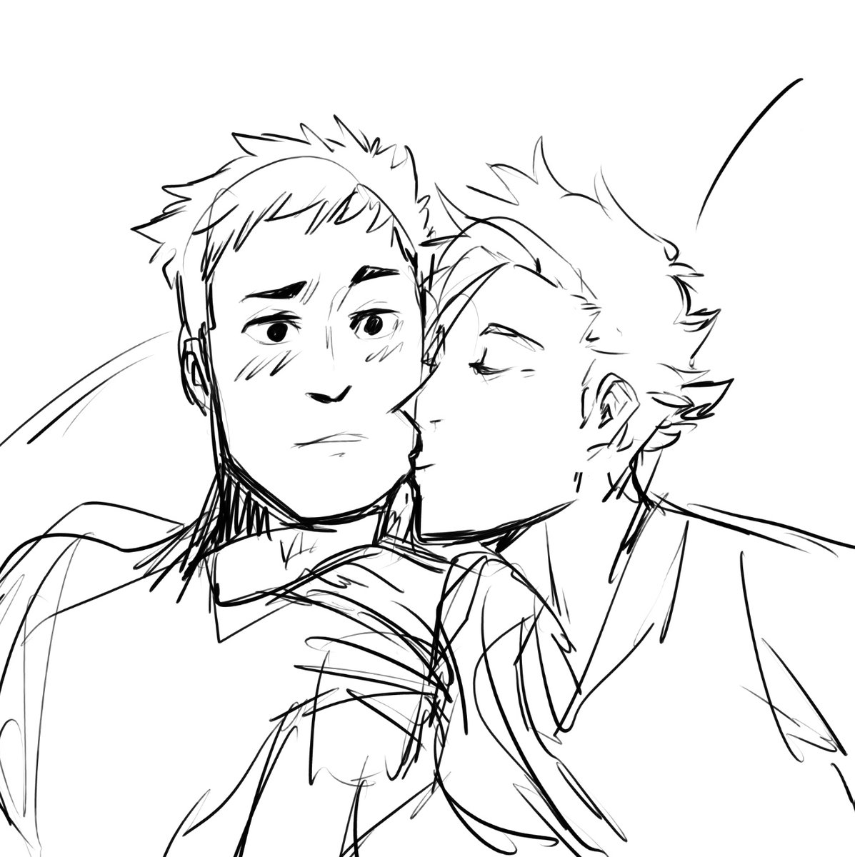 #kurodai #daichi #kuroo #haikyuu #haikyuufanart Impulse-driven kisses 