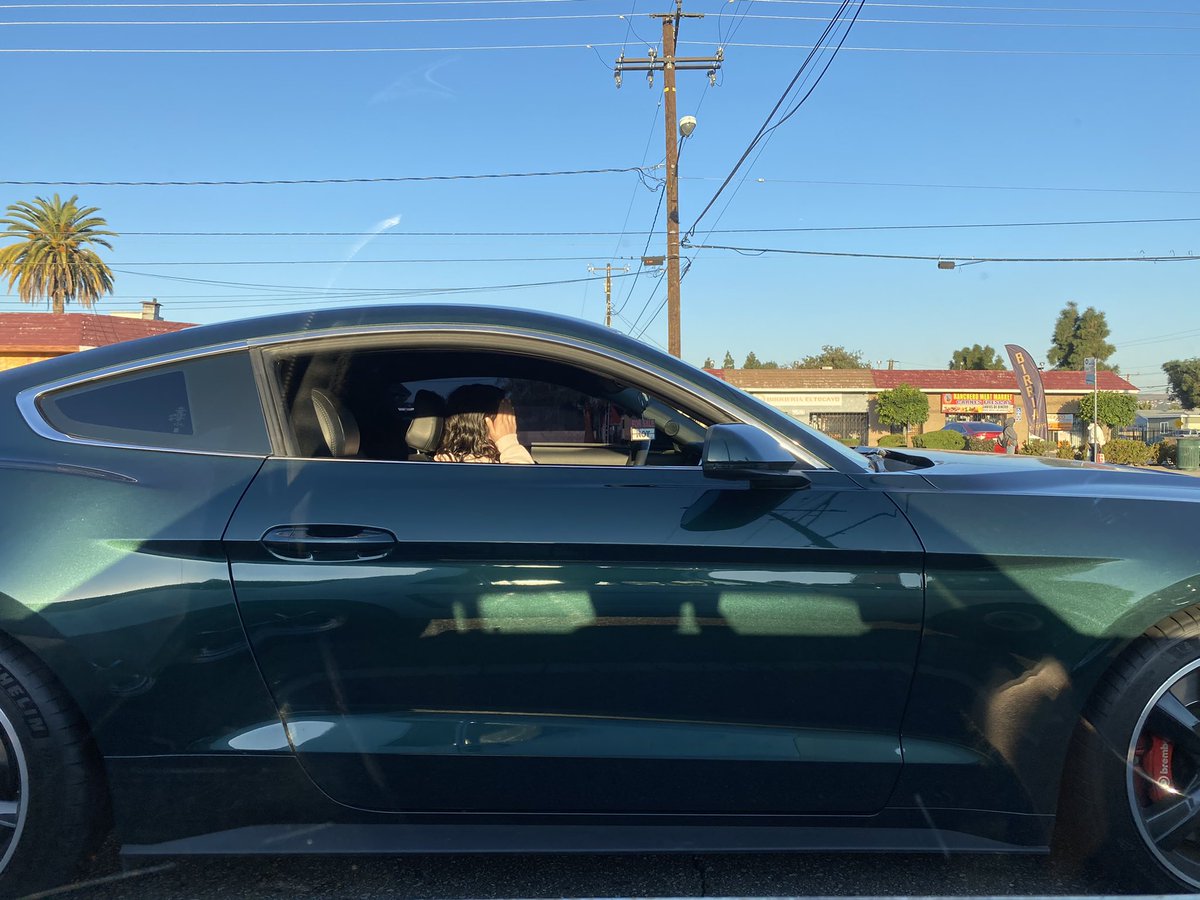 Mardicus's tweet photo. Oh yeah! Got that rona vaccine today! Here’s my lady driving my car the other day ❤️ https://t.co/50eU30I0no