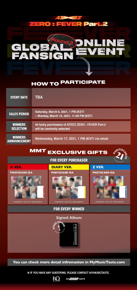 Mymusictaste Atiny Welcome Round 2 Of Zero Fever Part 2 Global Online Fansign Event Get Ateez Zero Fever Part 2 Via T Co Nrukjsm87v And See If You Can Be The
