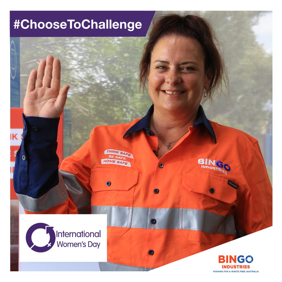 "A challenged world is an alert world. Individually, we're all responsible for our own thoughts and actions - all day, every day". Trudy Morgan, Driver.

#ChooseToChallenge #IWD2021  #GenderEquality #BINGOINDUSTRIES
