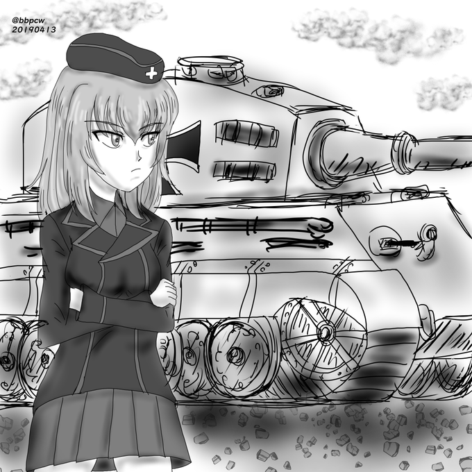 誕生日なのでエリカさん再投稿～
#ガルパンワンドロ作品再投稿企画
#逸見エリカ生誕祭2021 
#逸見エリカ誕生祭 
