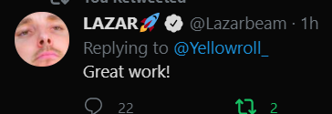 Yellowroll_ tweet picture