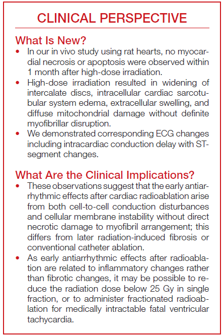 New publication with <a href="/jihyunRadOnc/">Ji Hyun Chang</a>. 🌟Our observations suggest that early antiarrhythmic effects after cardiac radioablation result from conduction disturbances and membrane potential alterations without necrosis. (ahajournals.org/doi/10.1161/JA…)