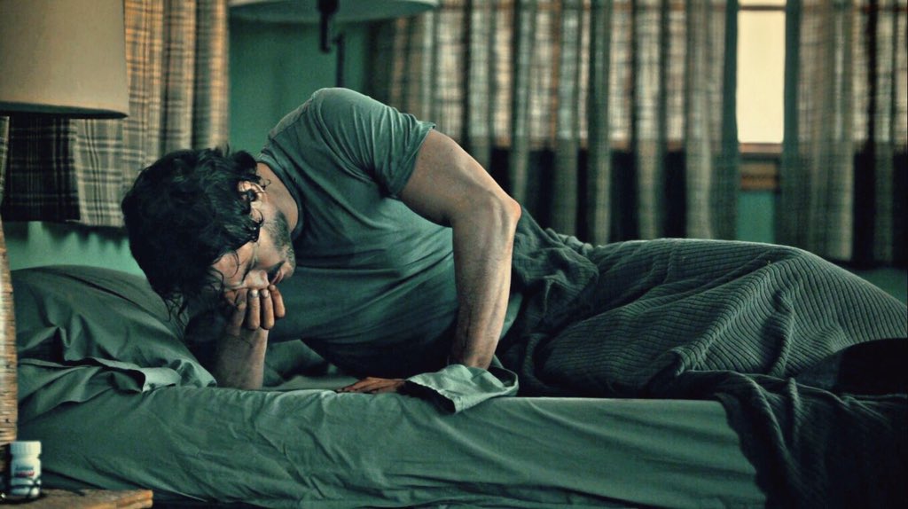Post-fall Hannibal going back to the bedroom in the middle of the afternoon because Will did not get up this morning and it only means he was having a bad day.