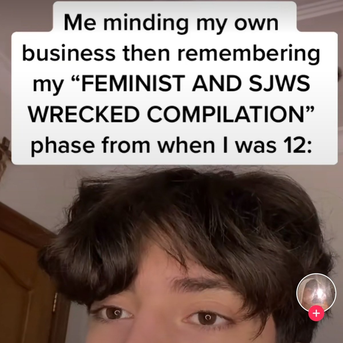 Me minding my own business then remembering my "feminist and sjws wrecked" compilation phase from when I was 12: