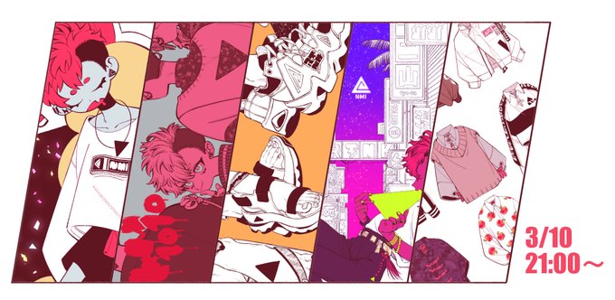 来週の水曜日にグッズの通販開始できそうです。絵柄はこの五枚で、どんなグッズがあるかは一枚に纏めて明日か明後日の夜に載せますのでそちらをご覧ください🙇‍♀️ 