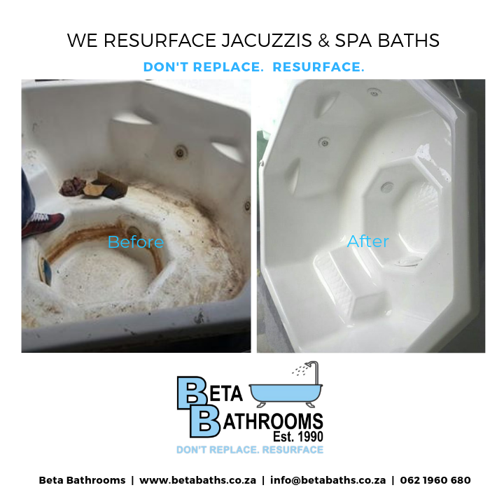 BetaBathrooms's tweet photo. We resurface jacuzzis & spa baths. Don't replace them - no matter how bad they look. Give us a call for a free quote. We will resurface them to look as good as new. Don't replace. Resurface. https://t.co/Wg5U7DoBlI #jacuzzis #spabaths #dontreplace #restoreyourbath https://t.co/igGvFNENyY