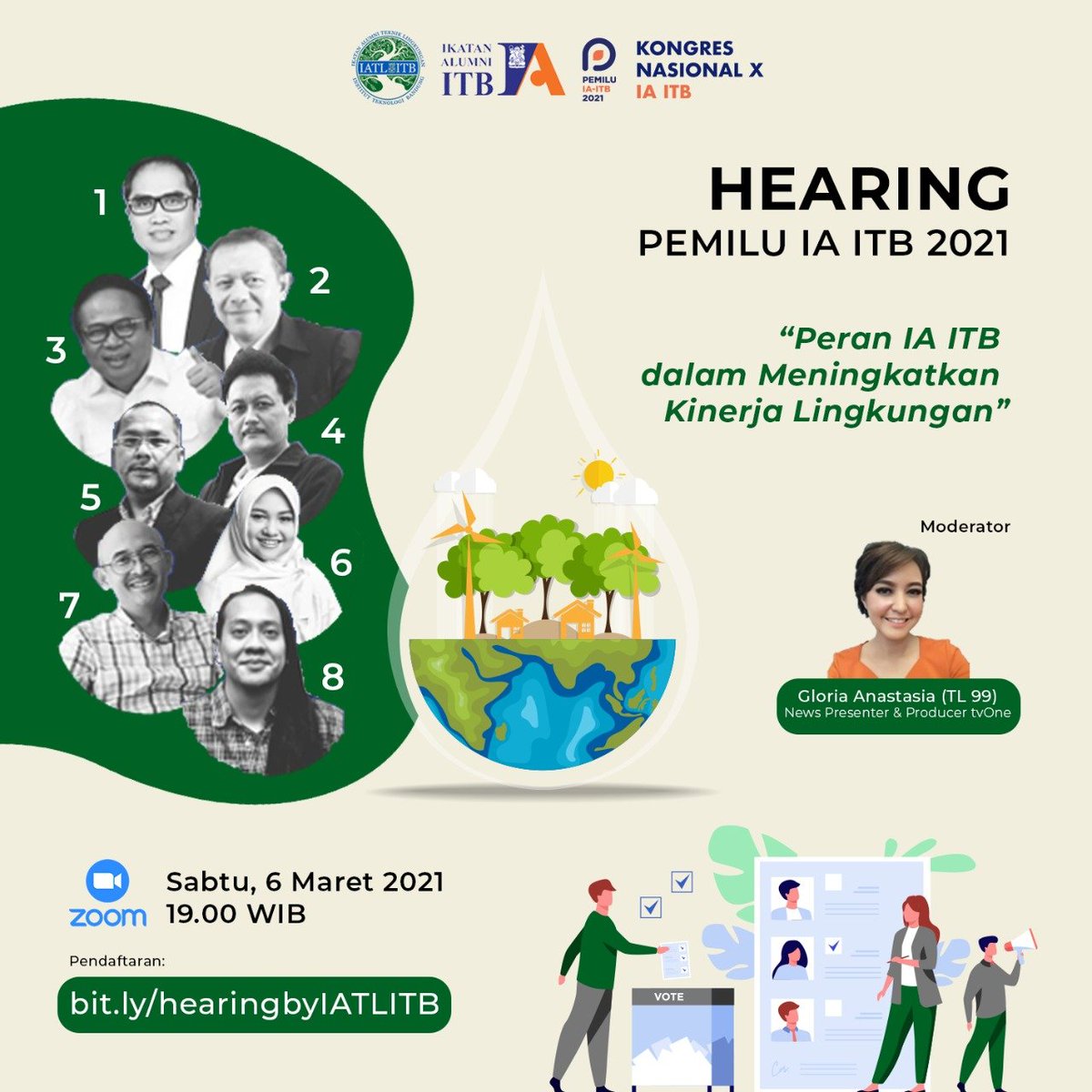 Jalan - jalan ke Kualanamu
Jangan sampai jual petasan 
Apa jadinya Pemilu tanpa kamu
Pastinya tidak akan berkesan 

Yuk kita simak juga panelis-panelis dari alumni TL yang akan berdiskusi dengan para caketum IA-ITB.

Klik : linktr.ee/redefinin6IAITB