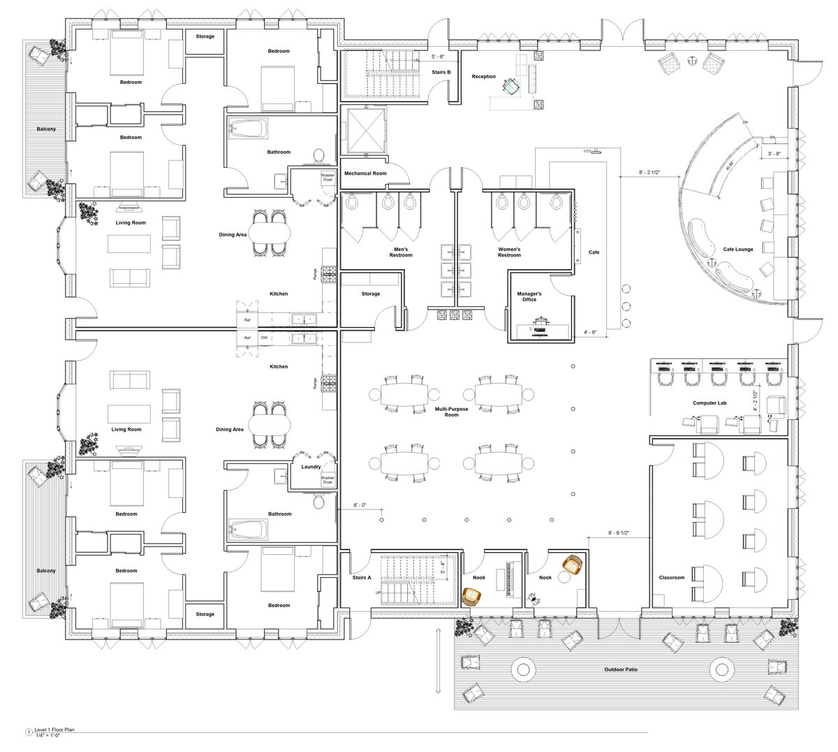OffTheVeranda's tweet image. The process of hand drawn design -> REVIT model with furniture placements and code implemented.
#revit #floorplan #computermodel #handdrawn #drafting