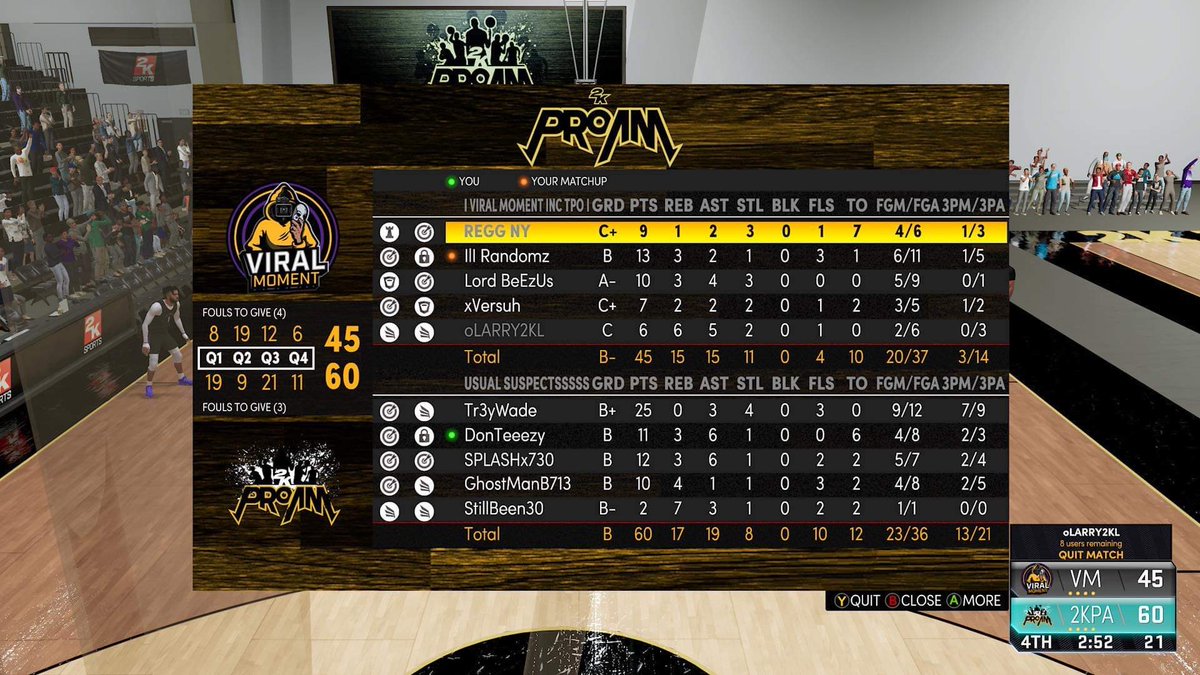 The Usual Suspects over Virtual Moment to advance to round 3 <a href="/TPOLeague/">Szn13🎒</a> “Unless Ya Done”