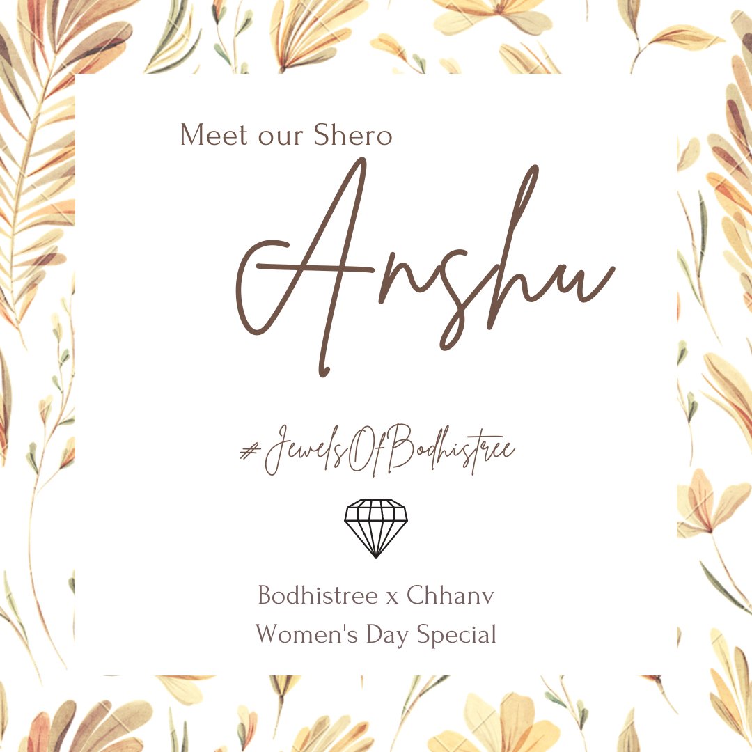 #WomensDaySpecial – #JewelsOfBodhistree, a Bodhistree x @SAAWorks collaboration
#MeetOurSheroes 
Meet Anshu - the woman who did not give up no matter what the circumstances
#WomensHistoryMonth #WomensDay #women #WomenTellAll #StopAcidAttack #WomenCallForJustice #Sheroes