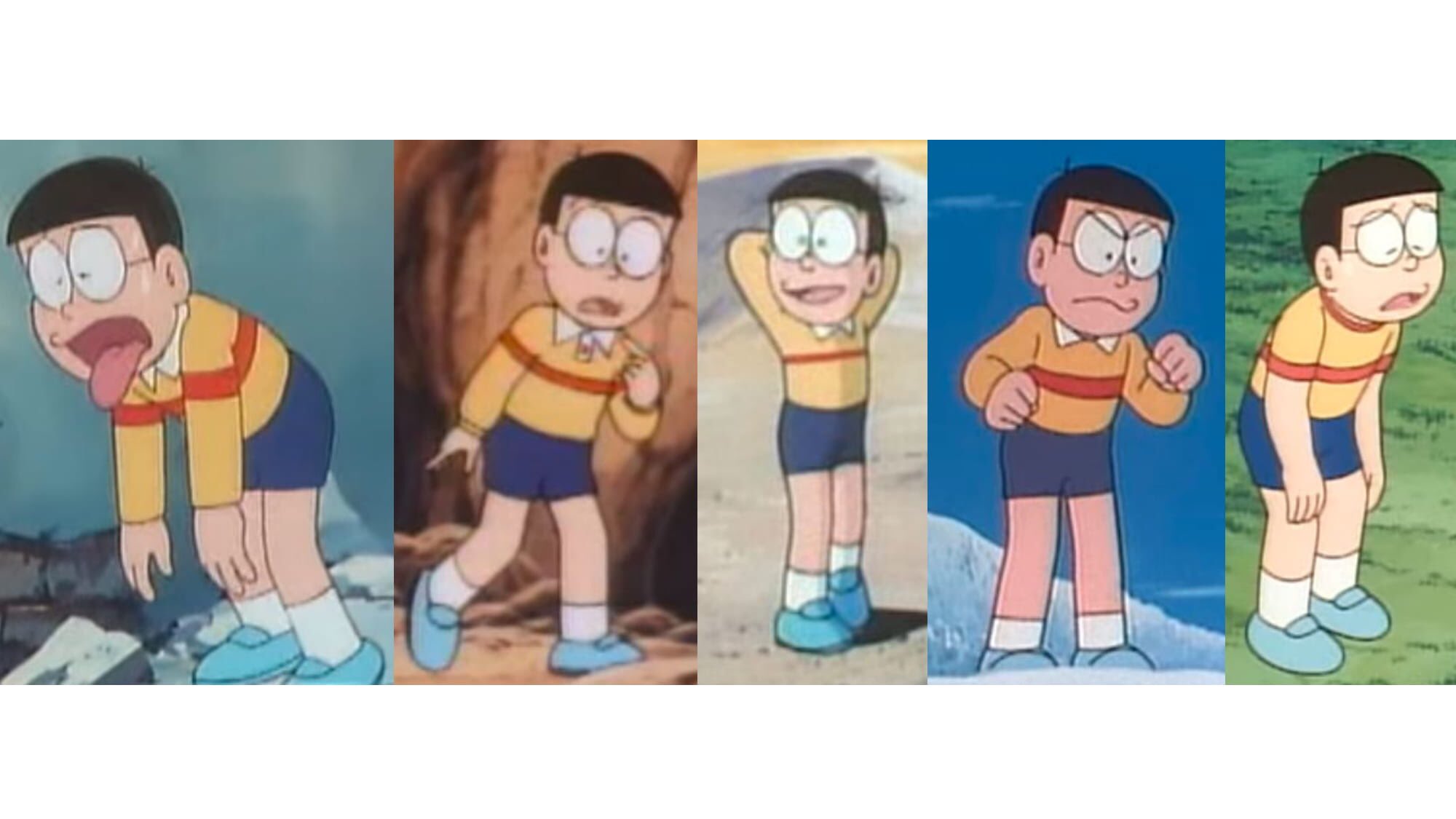 アタマ テカテカ 我らがファッションアイコンのび太 劇場版 の着こなしをまとめて見ました 服の好みが偏りすぎなのですが笑 劇場版ではほぼ被りなしというオシャレぶり これらは全部違う服です ドラえもん のび太 ファッション