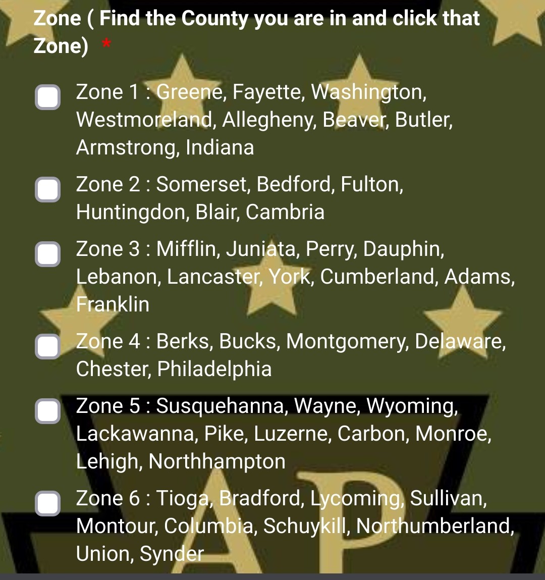 InspectorRiot's tweet photo. @nate_thayer @SmilePrettyfor1 @phoenixonwheels @AutumnTowerof @chris_sigurdson @twfisher1 More than likely "Zone 3". From their jotform application: https://t.co/2QeDYHH3ah