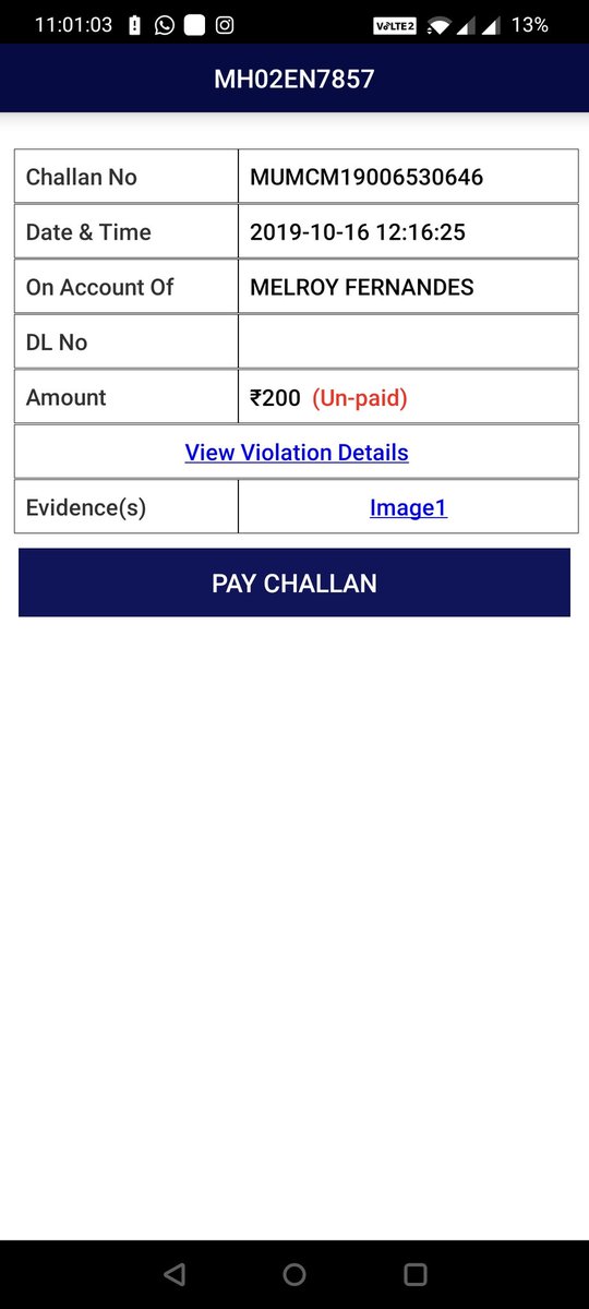 xaviermelroy's tweet photo. @MumbaiPolice @mtptraffic I have been charged 2 challan from the past 2 days and one a few months before. My bike is a Bajaj Dominar 400 but the photos are of an Activa with the same number on my bike. Please look into this issue. https://t.co/Tmmxt2EMX6