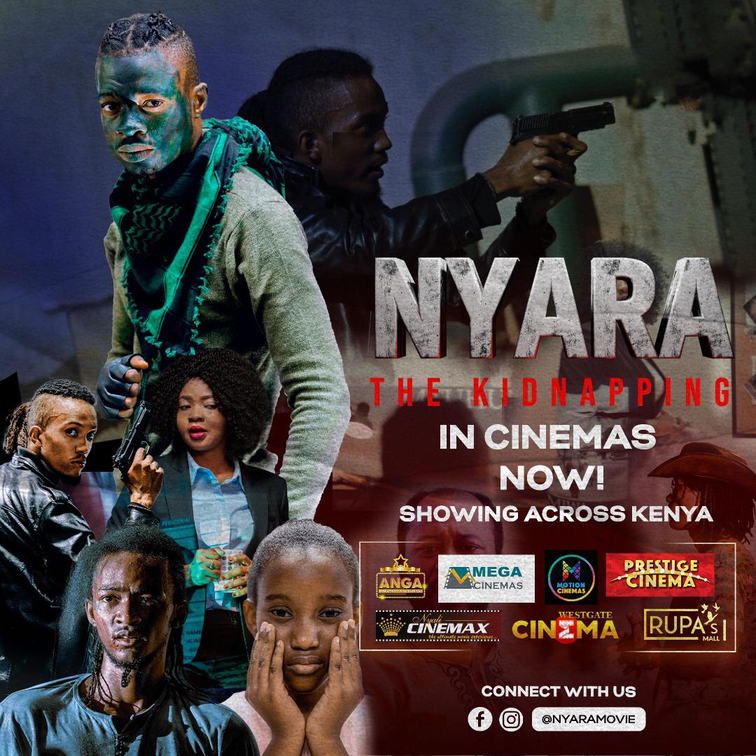 Happy Saturday fam! Watch the new Tanzanian movie "Nyara" (Swahili for The Kidnapping) now showing in Kenyan cinemas! 🇹🇿🇰🇪 Screenings at @WestgateMallKe, Motion cinemas (Greenspan Mall), @PrestigeCine, Anga Cinema (Diamond Plaza) @NyaliCinemax, @RupasMallCinema, @MegaCinemas 🎥🍿 https://t.co/S9dDWi4WJl