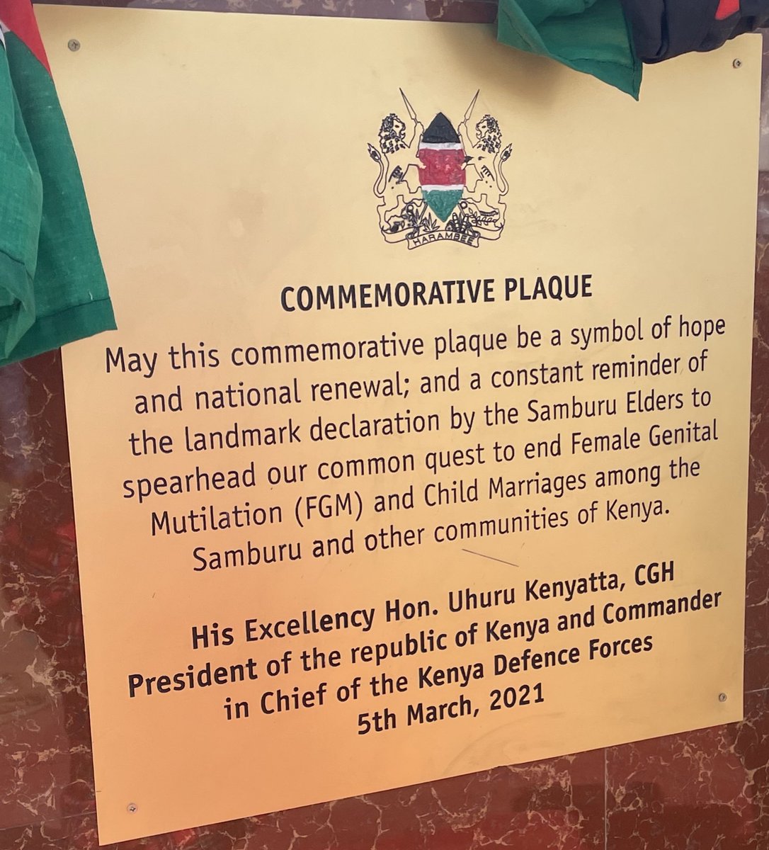 MaureenMbaka1's tweet photo. 1/2 Representing @MoICTKenya in the whole government approach to #EndFGM, witnessed the #KisimaDeclaration in Samburu County presided over by H.E The President Uhuru Kenyatta
Samburu elders declared to #endFGM and early marriages in their community
@PSYGKenya @AFGMBoard https://t.co/NkS3f40KbW
