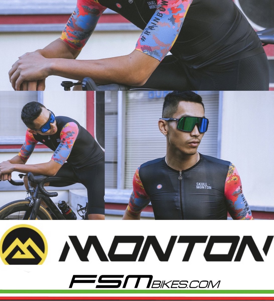 New brand in the house ....@MONTONSPORTS ( RAINBOWCAMO)💥💥💥. #montonsports #skullmontonrainbow #ridewithpassion #monton #montoncycling #fsmbikes #fsmconceptbikestore