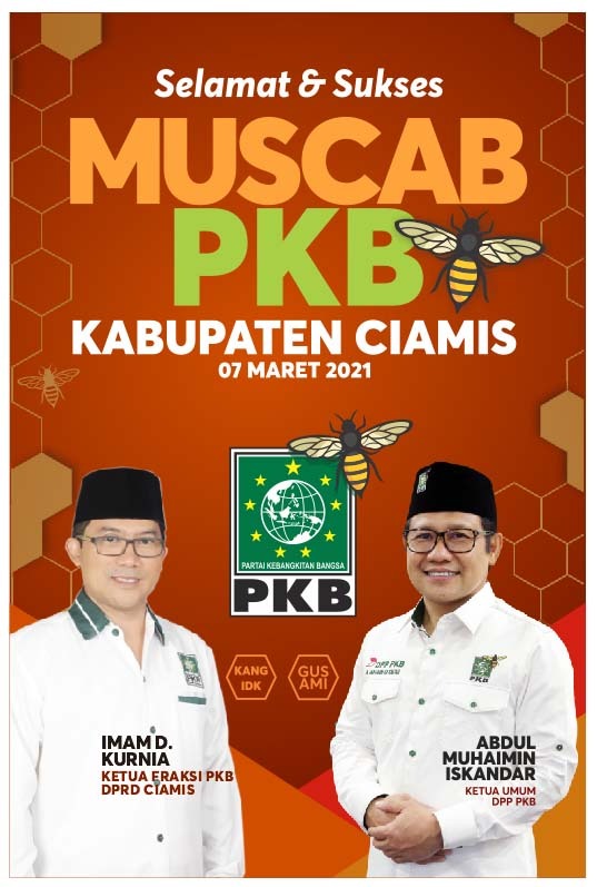 Selamat dan sukses Muscab DPC PKB Ciamis
Rapatkan Barisan Menuju Kemenangan Pemilu 2024.
<a href="/DPP_PKB/">DPP PKB</a>
<a href="/cakimiNOW/">A Muhaimin Iskandar</a> 
<a href="/EmHasanuddin/">M Hasanuddin Wahid</a> 
<a href="/dpwpkbjabar/">DPW PKB JABAR</a>
<a href="/SyaifulHooda/">Syaiful Huda</a> 
<a href="/jamaludin190680/">Acep Jamaludin</a>