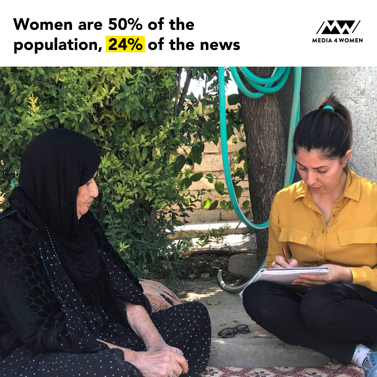 Kirkuknow_DT's tweet image. Men and women are not represented equally on tv, radio, online or in newspapers. Join the #M4W2021 #Media4Women campaign to demand gender equality across all media! 
#KnowYourData