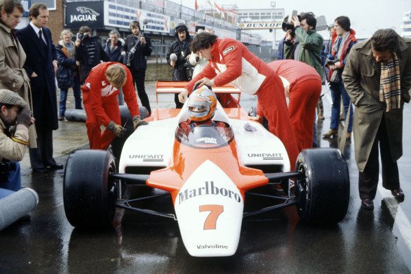 CharlesKillick's tweet photo. 40 years ago today @McLarenF1 changed the future of motorsport when they unveiled the MP4/1 carbon-composite chassis at @SilverstoneUK. Initial scepticism was silenced after John Watson's fiery shunt at Monza, despite the car ripping in two he walked off completely unharmed! #F1 https://t.co/sVvhavKTgG