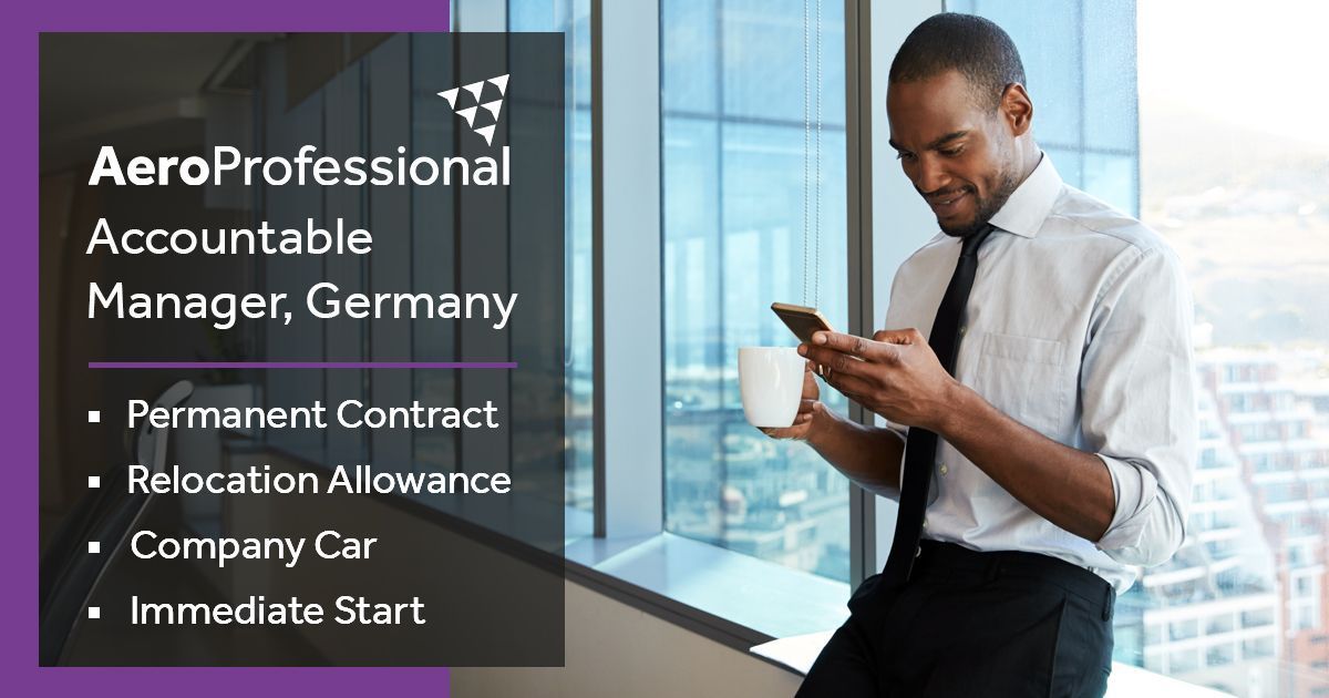 AeroProJobs's tweet image. We have a fantastic opportunity for an experienced Accountable Manager, offering a permanent contract, company car, relocation allowance and an immediate start date! 
Learn more at buff.ly/2ZPo5z0
#AccountableManager #AviationJobs #JobsInAviation #JobsInGermany