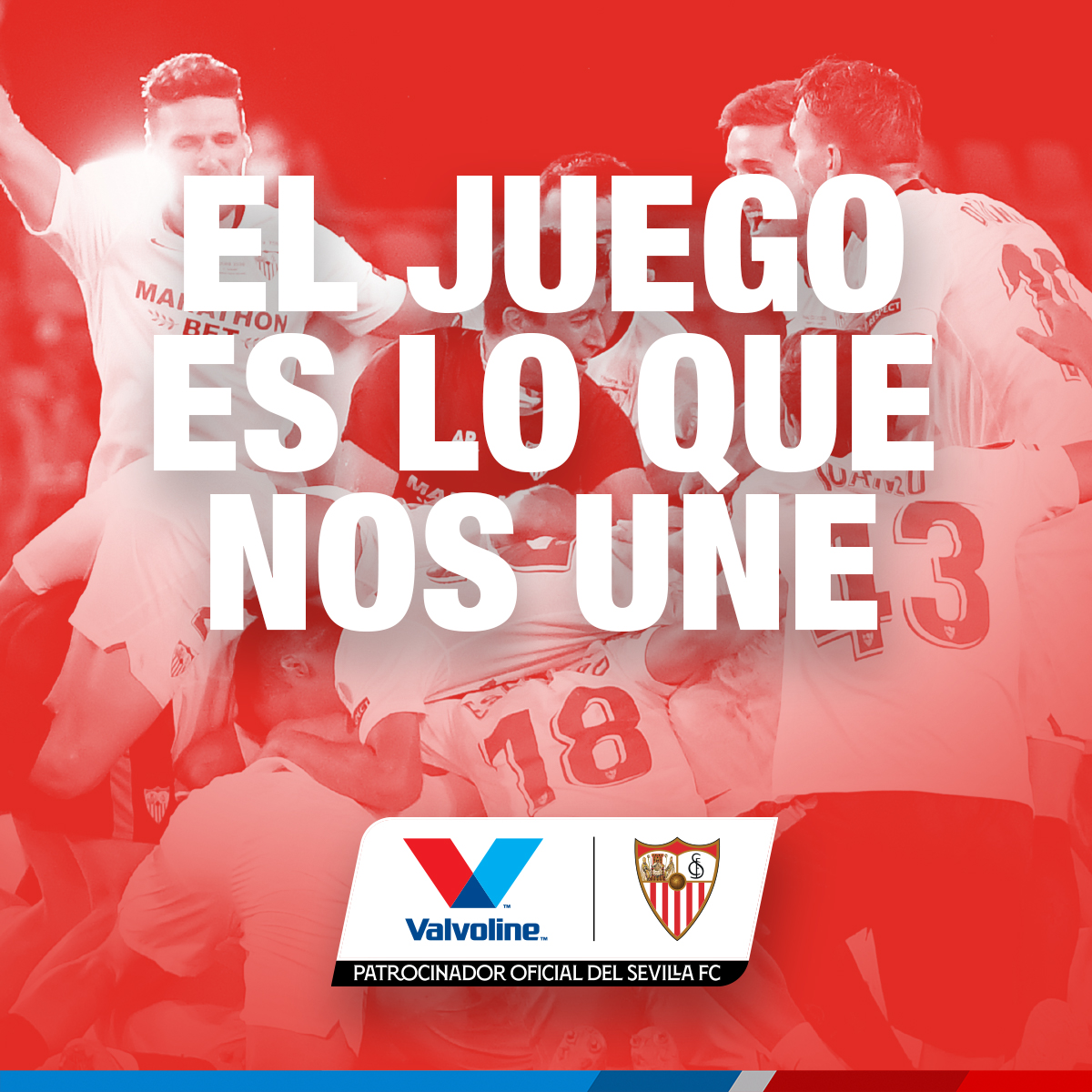 ValvolineARG's tweet photo. Acompañando al @SevillaFC 

#valvolineargentina #originalmotoroil #verdaderosoriginales https://t.co/vY4AR9DlfA