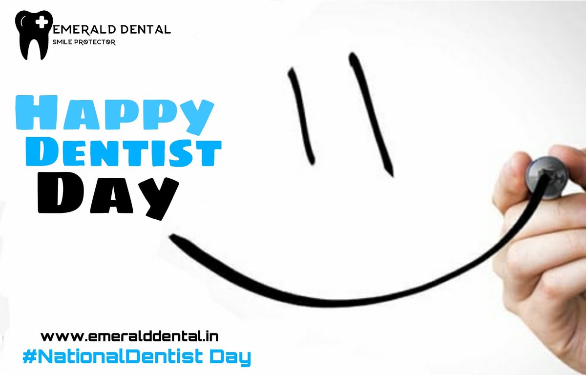Emeralddental2's tweet photo. HAPPY DENTIST DAY 
Emerald Dental Wishing  All Dentist Happy Dentist Day
https://t.co/kz3KsCphxN
#EmeraldDental #Smileprotector #dentistlife #dentistry #Happydentistday #NationalDentistDay https://t.co/gBQ0l8HEuJ