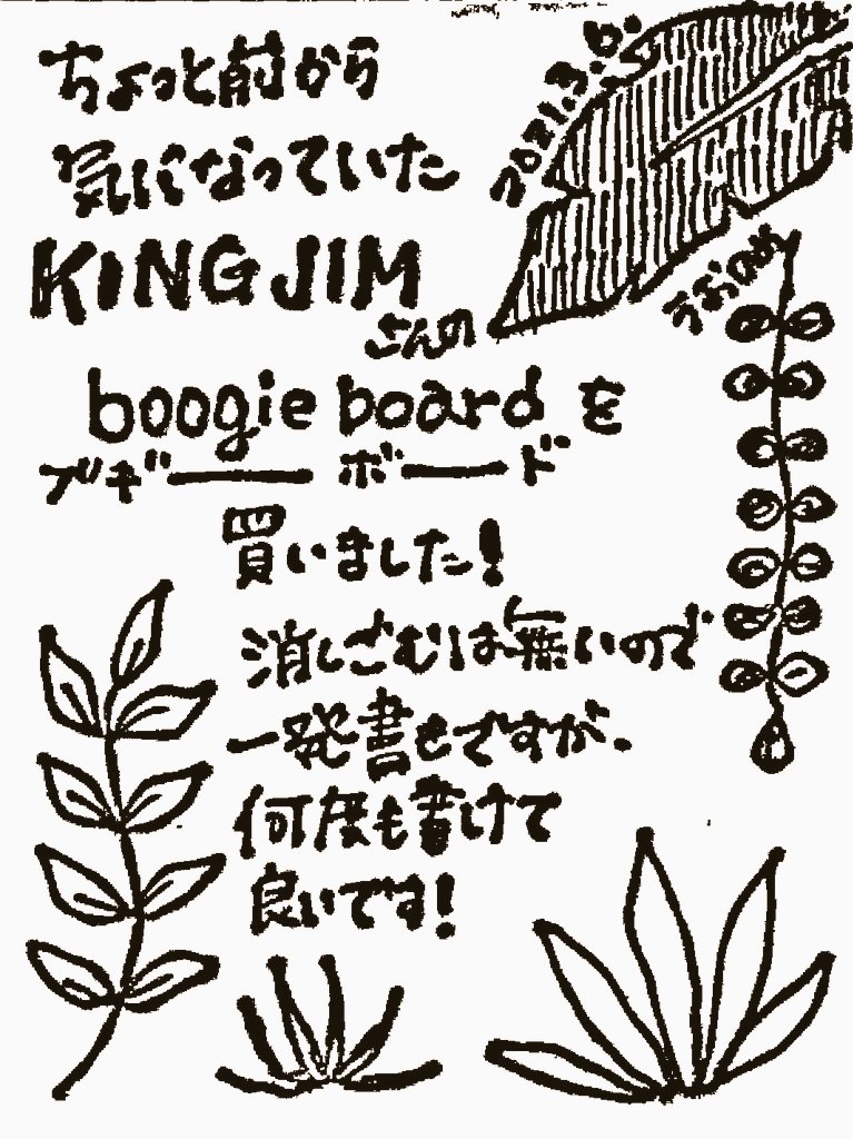気になっていたKING JIMさん(@kingjim)のboogie boardは凄い!専用アプリを使えばデータ化できるのですね〜 