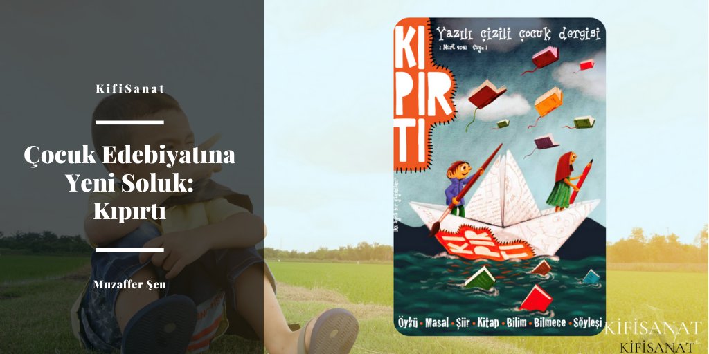 Türkiye’nin önde gelen 70 yazar ve çizerinin bir araya gelerek oluşturduğu “Kıpırtı Çocuk Dergisi” ilk sayısıyla çocuklarla buluşuyor! 

Detaylı bilgiye ve ilk sayıya KifiSanat'ta ve Kıpırtı Çocuk'un internet sitesinden ulaşabilirsiniz. 

kifisanat.com/cocuk-edebiyat…