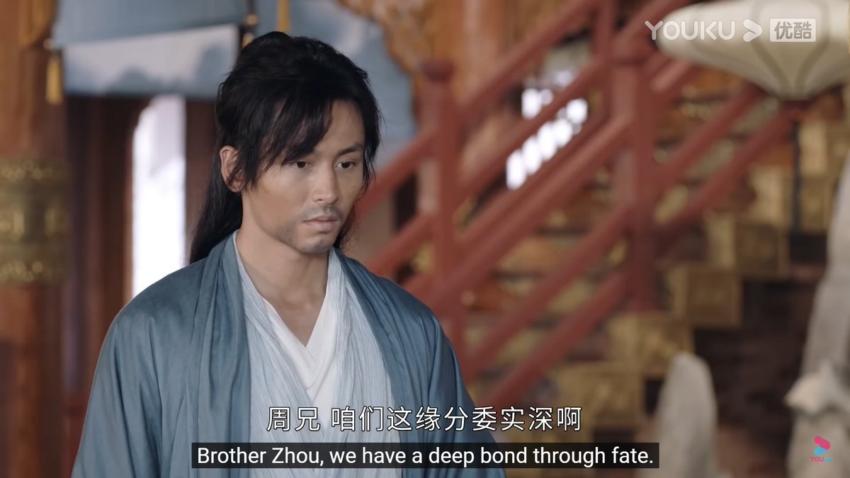 and again-- it almost seems like he's making fun of zzs for mentioning fate bc now he just won't let it go"brother zhou, this fate of ours truly goes deep!"