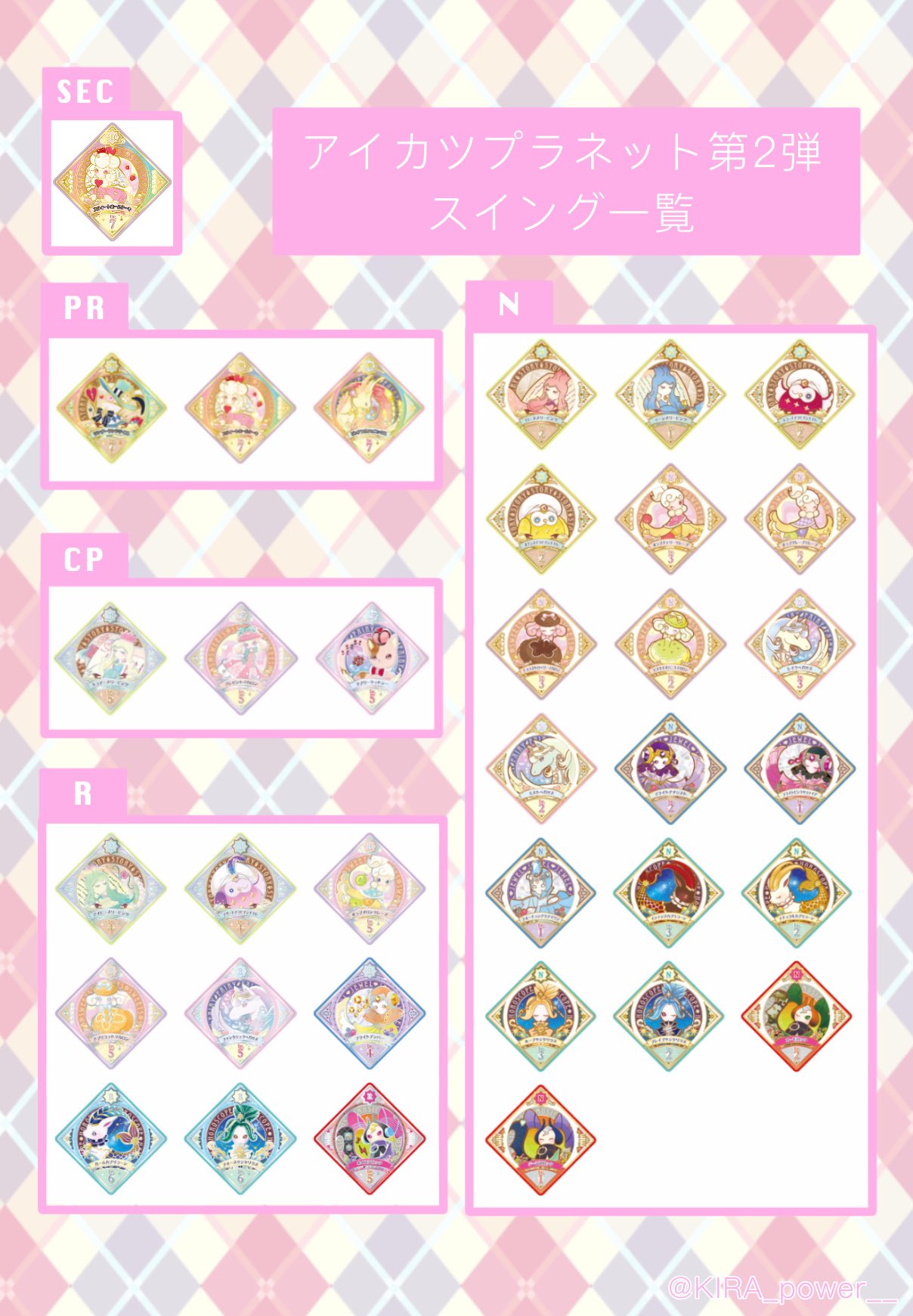 満点の アイカツプラネット スイング 6弾 ノーマル 4個セット