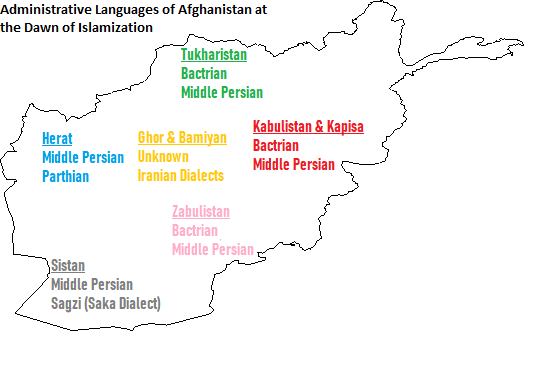 OrmuzdB's tweet photo. Administrative languages used for official purposes in the region of modern day Afghanistan prior to the arrival of Islam. https://t.co/tnJTfRSxhk