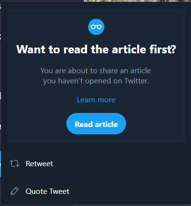CasualSlacks's tweet photo. This is insulting. I just read the article, but @Twitter  can't confirm with their spying tools (writing that makes me sound like a kook). Now replacing Twitter in my browser startup pages with @Gab (...even kookier). https://t.co/aNqCM2UK91