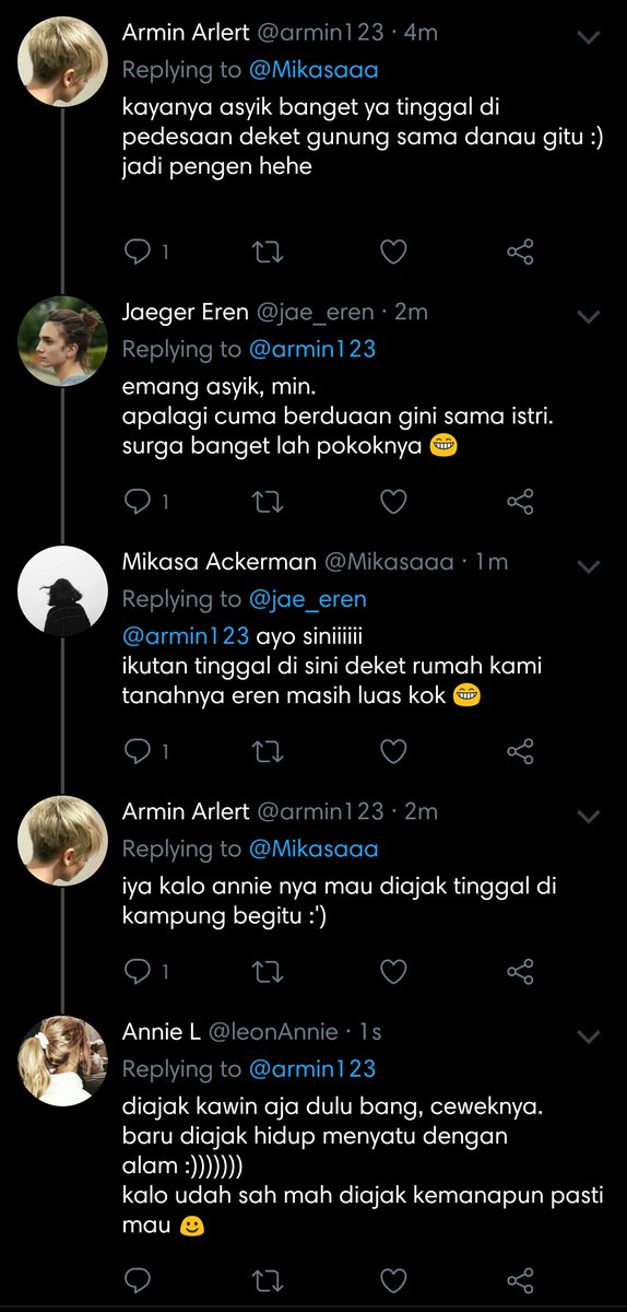 milaandani's tweet photo. sebuah alternate universe,
di mana eren dan mikasa tinggal di pinggir desa. dan memancing ikan di danau adalah bakat terpendam seorang eren jaeger.

#eremika slight #aruani 

based on aot ch 138 :'') https://t.co/EYsNBvnnw2