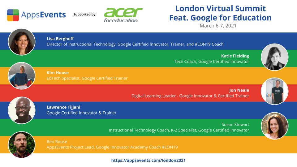 Today is the day! London Virtual #GooglePD w/ @benrouse80 @justaguy_LT @JNealeUK @techiehouse @LisaBerghoff @TechCoachSusan @KatieF

#GooglePD #AppsEvents #AcerForEducation