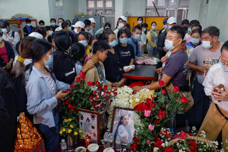 Trying to deny the fact that Myanmar security forces shot in the head and killed 19-year-old protester Kyal Sin, widely known as Angel, the authorities reportedly removed her body from her grave for examination before returning it. reuters.com/article/us-mya…