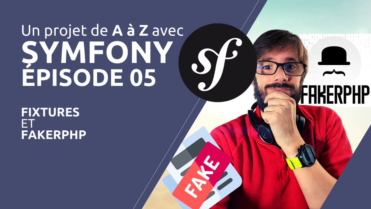 yOyO38's tweet photo. ⏱️ Il est 09h00, c'est l'heure d'un nouvel épisode de la série sur le projet Symfony !
5⃣ Pour ce 5ᵉ épisode, au programme : Fixtures et Faker PHP !
🚀 A tout de suite dans les commentaires !
📽️ https://t.co/07EzuscJTk
#symfony #fixture #fakerphp https://t.co/yztgMULQeT