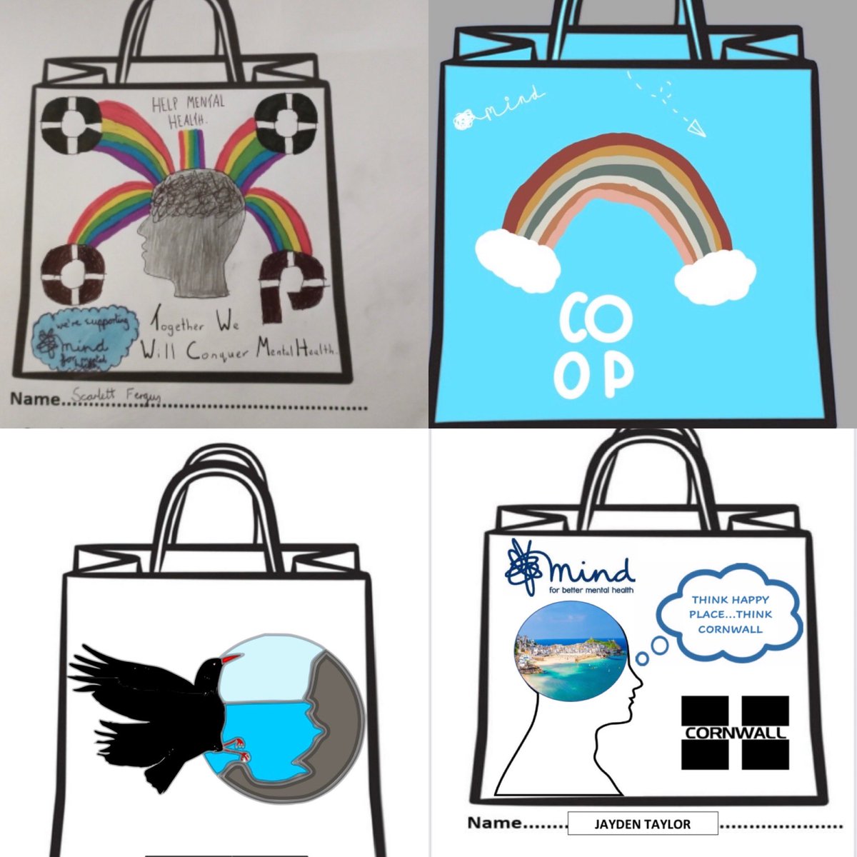 JamesSemmens6's tweet photo. We had a fantastic response from local children to help give us ideas for our #CoopInCornwall bags. Really looking forward to seeing the final design come together and start selling these bags to raise money for @MindCharity, thanks to @coopuk for the support @PeterBatt3 @fewey7 https://t.co/aSrHD8CP7e