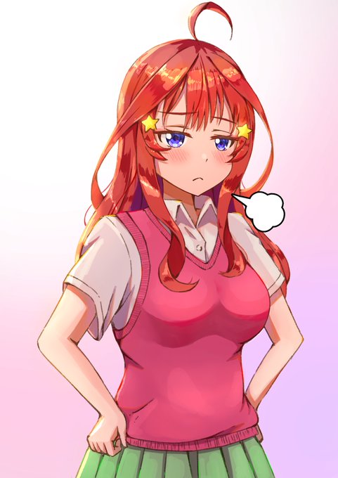 よとう@C107 火曜日 西た 28abさんがTwitterに投稿した中野五月(五等分の花嫁)のイラスト。