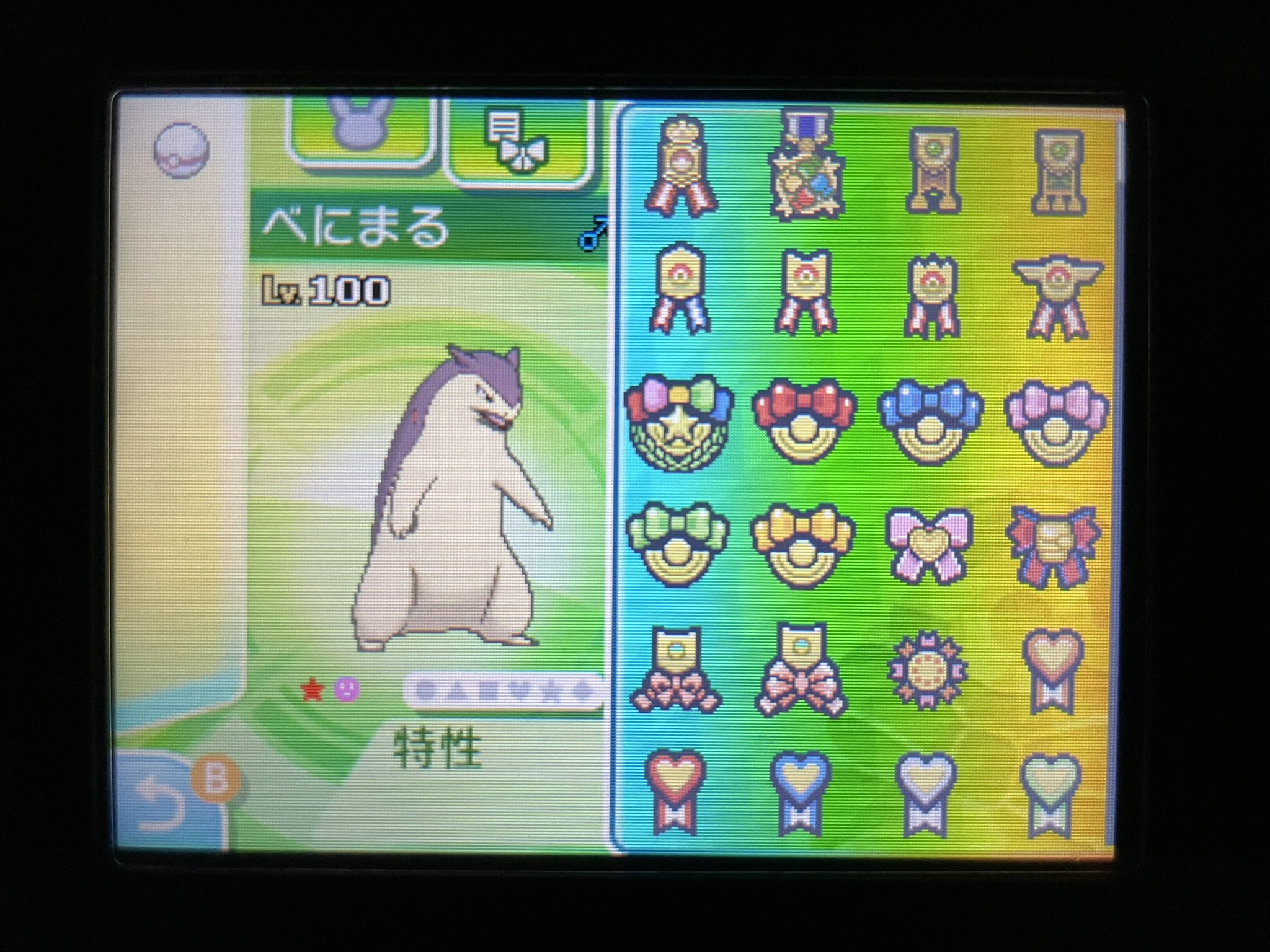 のり Twitter પર コロシアムで捕まえた色違いバクフーンと現在入手可能なリボンをコンプリートできました 今現在ではバクフーンは8世代に行けないのでとりあえずここまで いつかまた一緒に新作の地へ行きたいな リボンコンプ ポケモン バクフーン 色違い