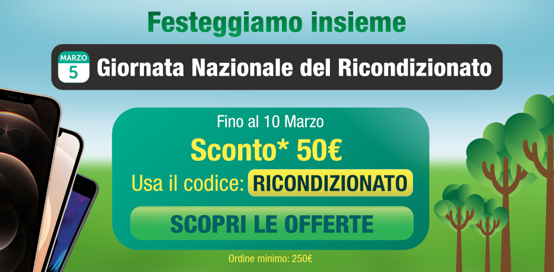 TrenDevice's tweet photo. Festeggiamo insieme la Giornata Nazionale del Ricondizionato con lo Sconto di -50€ su tutti i Ricondizionati.
Usa il codice: RICONDIZIONATO
Ordine min. 250€
Solo fino al 10 Marzo
Scopri le offerte >> https://t.co/HFMFCxdZZN
#ricondizionato #sconti #offerte https://t.co/pOKH7fVxfj