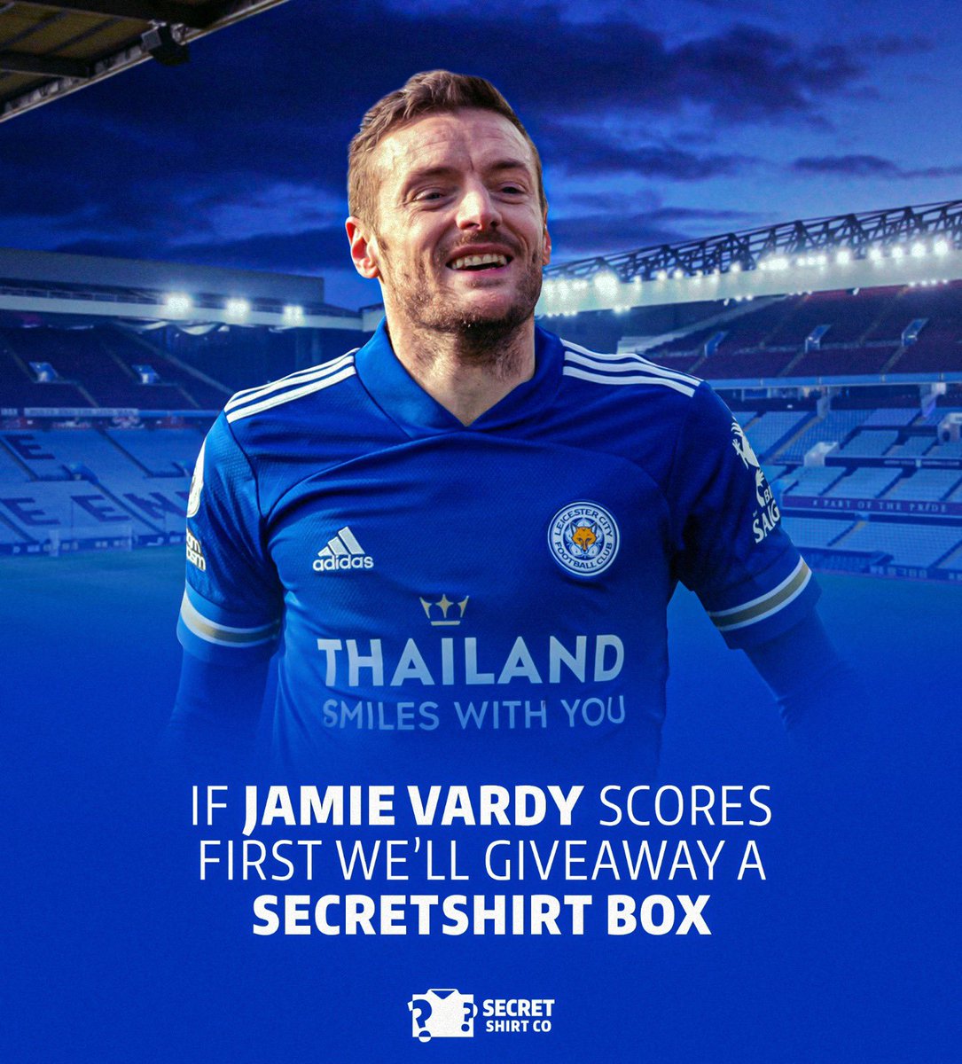 If Jamie Vardy scores 1st against Brighton tonight, we’ll giveaway a SecretShirt.co box. 

To enter: 

🔃 Retweet this tweet
🤝 Follow us.

Good luck! 📦