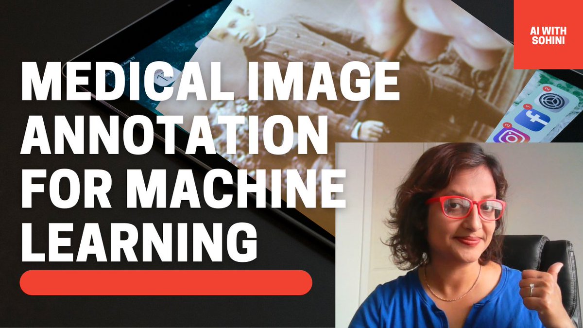 SohiniRoych's tweet photo. For all Medical Image Researchers and Enthusiasts, here is my latest video to help quickly annotate medical images using free tools. The goal is to then train machine learning algorithms.
https://t.co/2fYKZW671P
#AI #MachineLearning #medicalimaging #annotation #DataScience https://t.co/7OZEThWaM4