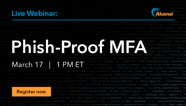 Is your MFA solution just security theater based on current threats? Join this session to learn how to select the right MFA solution for you. <a href="/Akamai/">Akamai Technologies</a> #cybersecurity bit.ly/2MPVoyU