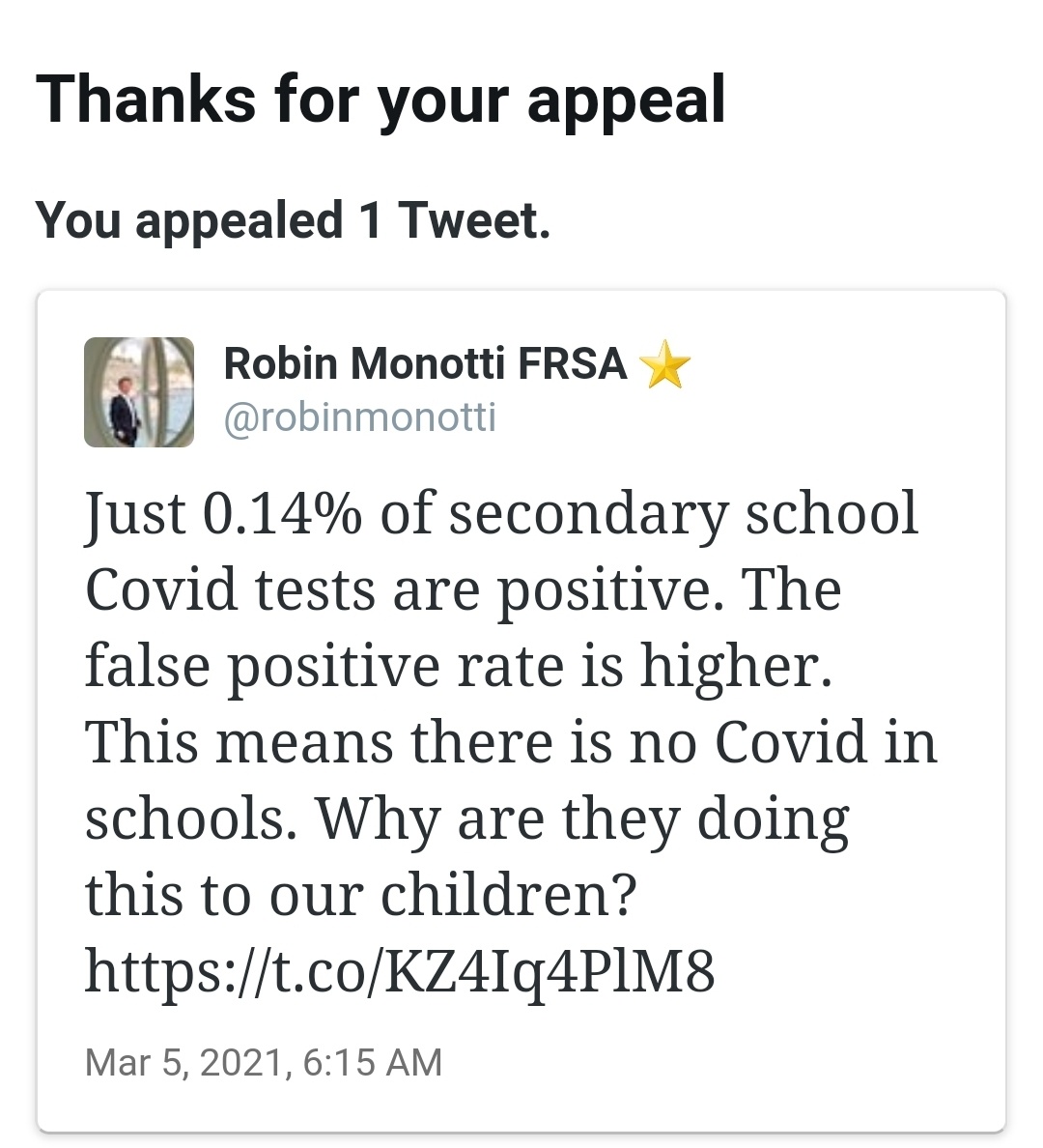 robinmonotti2's tweet photo. #BringBackRobinMonotti @TwitterSupport
BBC: "Government advisers say schools have not been a key driver of infections so far."
https://t.co/LuMhHnO1jR https://t.co/jeCyjFpqMs