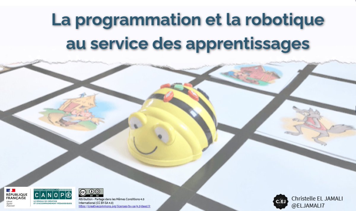 ELJAMALI7's tweet image. Pourquoi et comment initier les enfants à la #Programmation et au #Codage informatique ? 

▶ Des ressources pour réaliser des activités en classe : #ProgrammationDébranchée,  logiciels de #ProgrammationVisuelle, #RobotiqueÉducative et #PenséeInformatique
 view.genial.ly/60291bda6b277f…