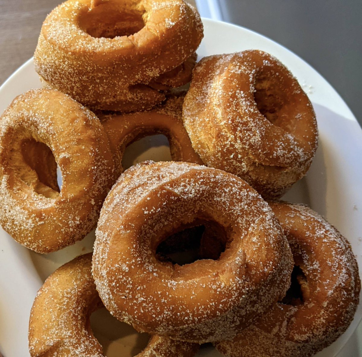 Our brand new Doughnut recipe calls for a celebration 🎉
Now 3 for £1 or 50p each!

Freshly made, handcrafted cinnamon sugar Doughnuts.

This weekend only, while stock lasts. Find them in our Bridgend and Trade Street stores 

#sheffs #handmadeinwales 
#doughnuts