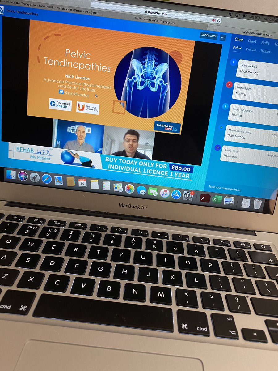 Melissa_Cleese's tweet image. Great first talk of the day by @nicklivadas on pelvic tendinopathies. Take away points - stretching can be aggravating, it can be a long recovery and to be careful with your choice of words. #TherapyLive #PelvicHealth