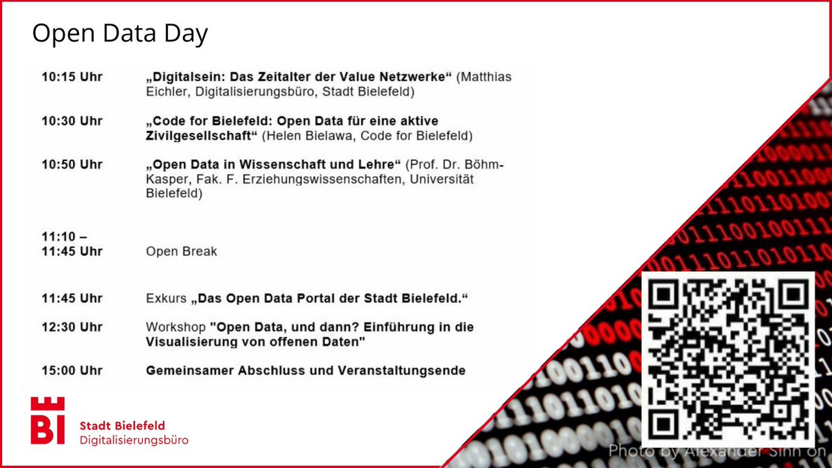 Digibuero_BIE's tweet photo. Es geht los! Seid beim ersten Bielefelder #OpenDataDay dabei & erfahrt, was offene Daten für #Bielefeld bedeuten: https://t.co/Fn0r4RIu4O
#Digitalsein #stadtbielefeld https://t.co/BLLujW3T3d