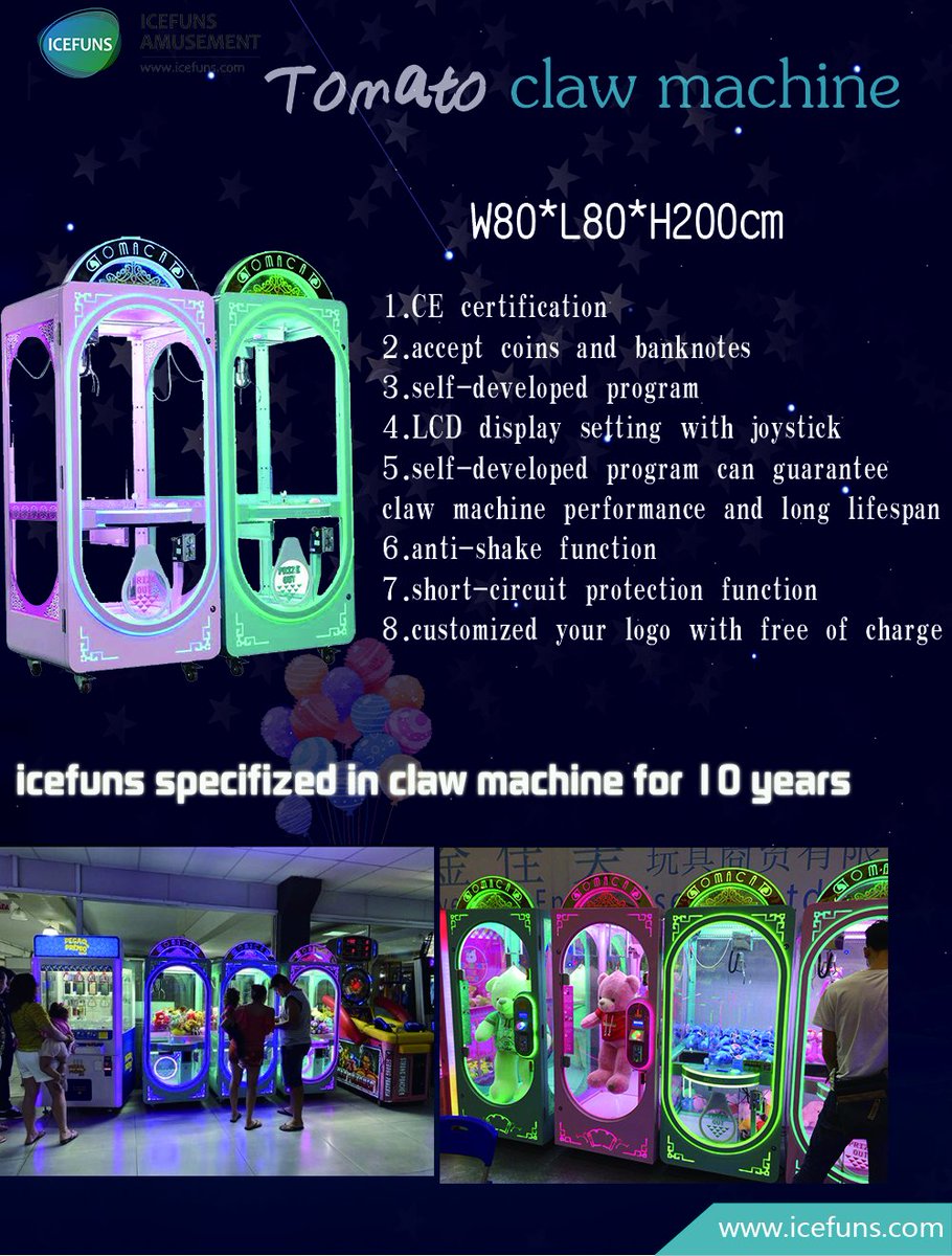 icefunsgames's tweet photo. competitive claw machine brought to your arcade center by #icefuns amusement.they will help you attract more customers.

#crane #gameroom #factory #arcade #clawmachine #FEC #AMOA #iaapa #coinoperated #cranemachine #vending 
#plushtoys #amusementpark #playzone #roi https://t.co/VqcKsORSMs